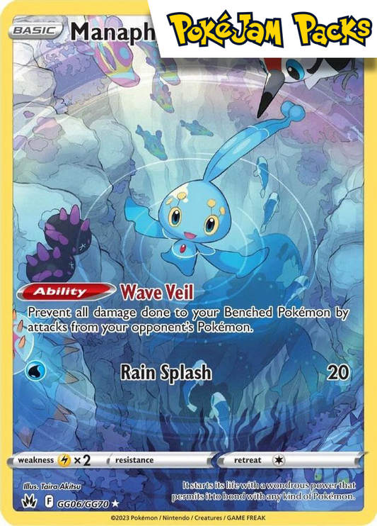 Manaphy - GG06/GG70 - Holo Rare - Crown Zenith - Pokemon TCG