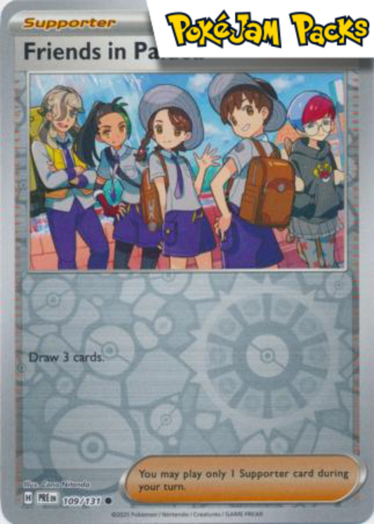 Friends in Paldea - 109/131 - Common Reverse Holo - Prismatic Evolutions - Pokemon TCG