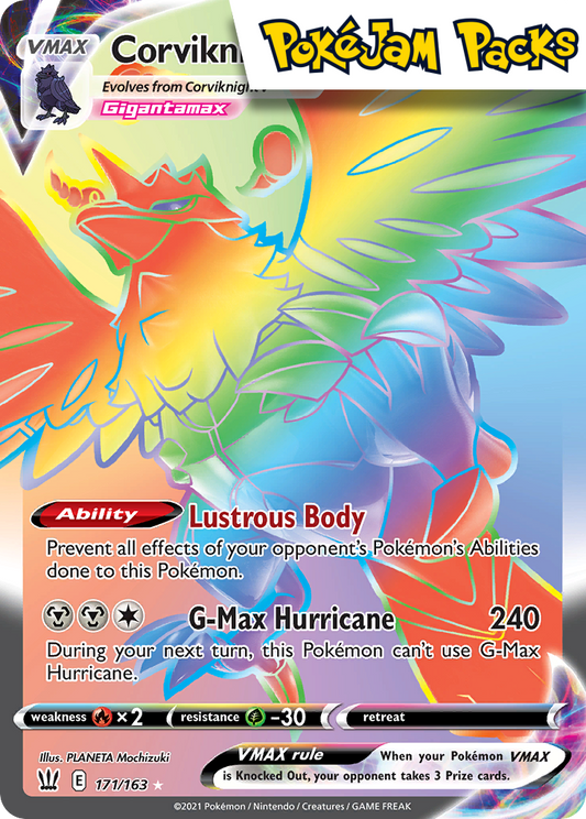 Corviknight VMAX - 171/163 - Hyper Rare - Battle Styles - Pokemon TCG