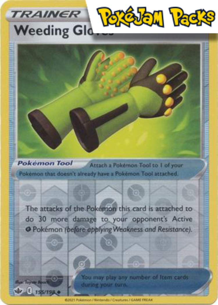 Weeding Gloves - 155/198 - Uncommon Reverse Holo - Chilling Reign - Pokemon TCG
