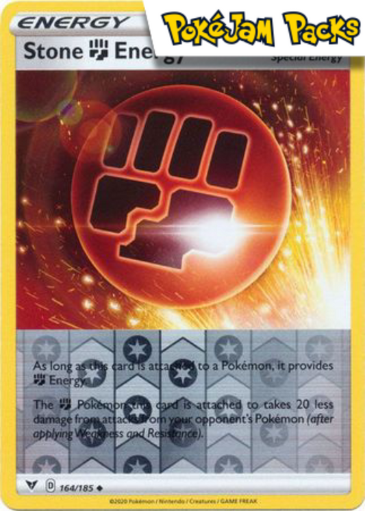 Stone F Energy - 164/185 - Uncommon Reverse Holo - Vivid Voltage - Pokemon TCG