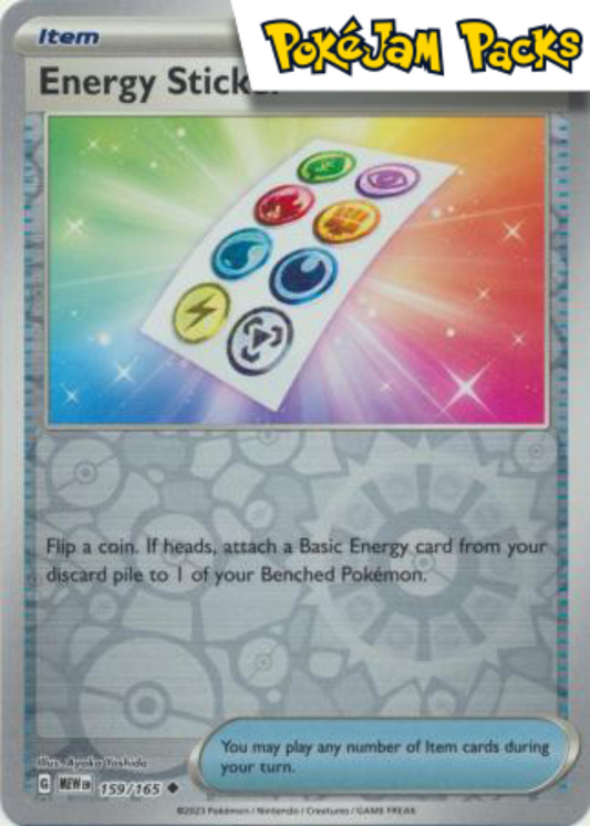 Energy Sticker - 159/165 - Uncommon Reverse Holo - Scarlet & Violet 151 - Pokemon TCG