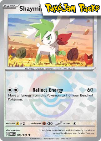 Shaymin - 087/131 - Uncommon Pokeball Reverse Holo - Prismatic Evolutions - Pokemon TCG