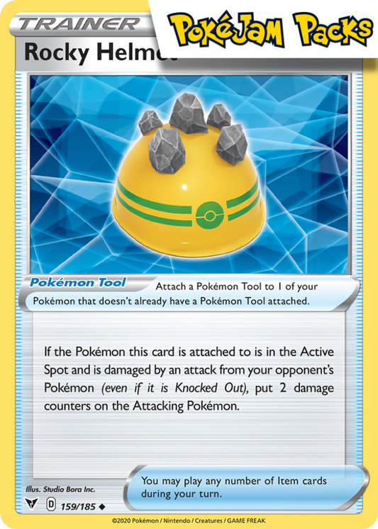 Rocky Helmet - 159/185 - Uncommon - Vivid Voltage - Pokemon TCG