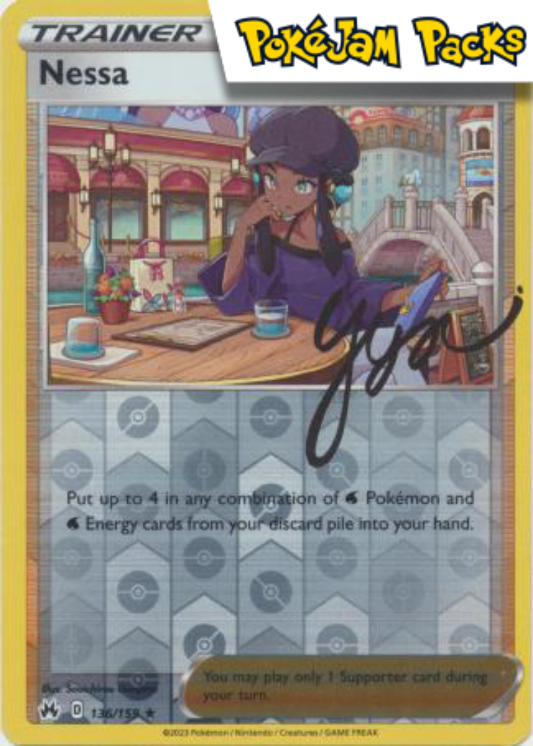 Nessa - 136/159 - Holo Rare Reverse Holo - Crown Zenith - Pokemon TCG
