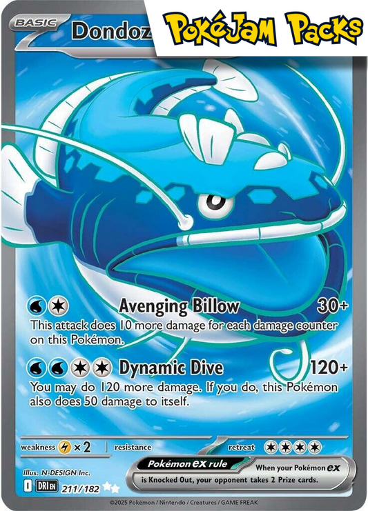 Dondozo ex - 211/182 - Full art - Destined Rivals - Pokemon TCG