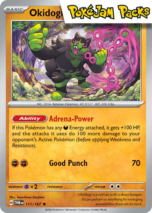 Okidogi (Deck Exclusive) - 111/167 - Non-Holo Rare - Twilight Masquerade - Pokemon TCG