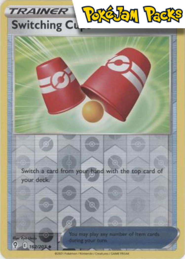 Switching Cups - 162/203 - Uncommon Reverse Holo - Evolving Skies - Pokemon TCG