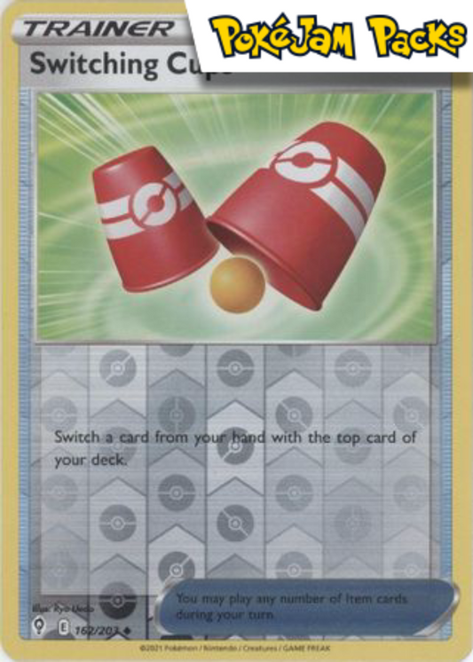Switching Cups - 162/203 - Uncommon Reverse Holo - Evolving Skies - Pokemon TCG