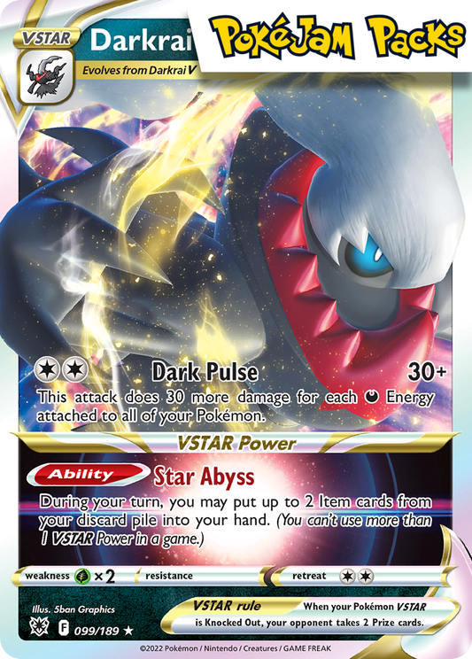 Darkrai VSTAR - 099/189 - Ultra Rare - Astral Radiance - Pokemon TCG