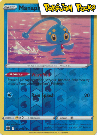 Manaphy - 041/172 - Rare Reverse Holo - Brilliant Stars - Pokemon TCG