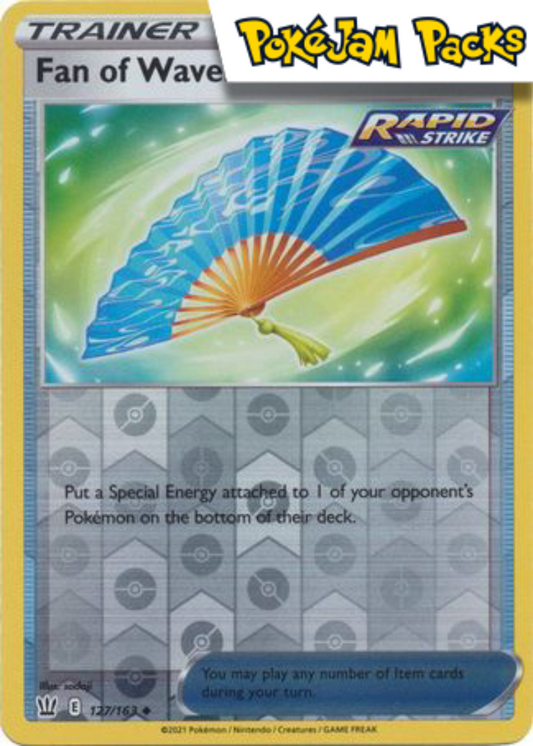 Fan of Waves - 127/163 - Uncommon Reverse Holo - Battle Styles - Pokemon TCG