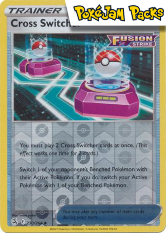 Cross Switcher - 230/264 - Uncommon Reverse Holo - Fusion Strike - Pokemon TCG