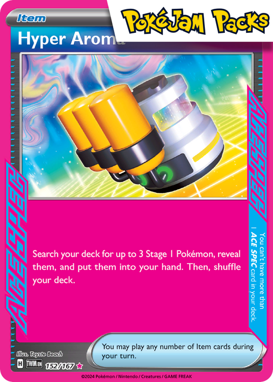 Hyper Aroma - 152/167 - Ace Rare - Twilight Masquerade - Pokemon TCG