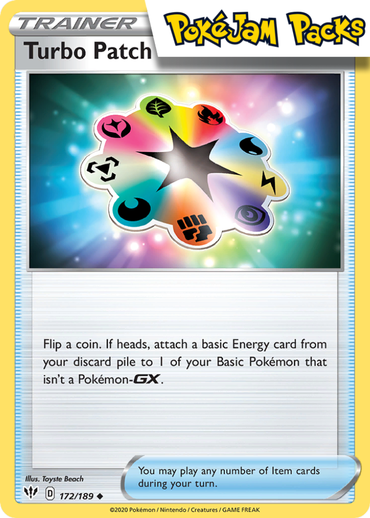 Turbo Patch - 172/189 - Uncommon - Darkness Ablaze - Pokemon TCG