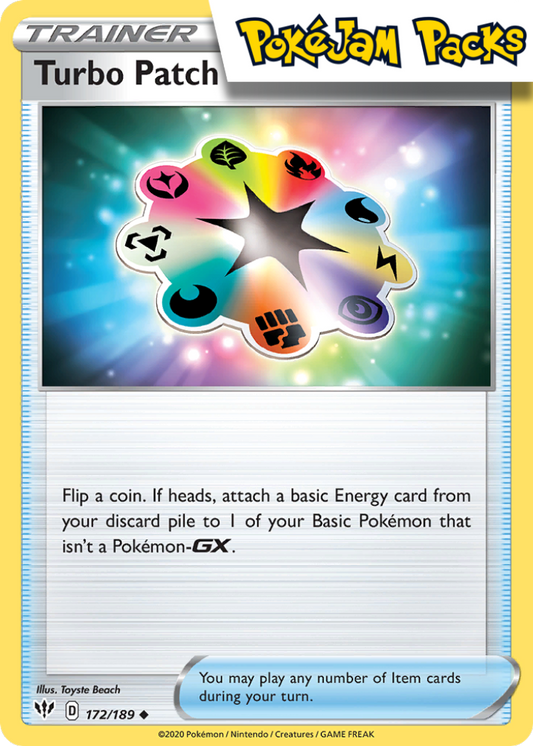 Turbo Patch - 172/189 - Uncommon - Darkness Ablaze - Pokemon TCG