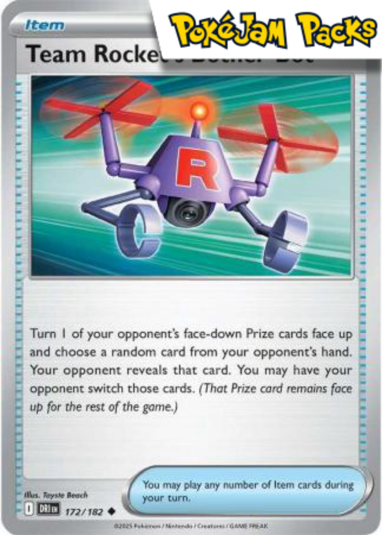 Team Rocket's Bother - Bot - 172/182 - Destined Rivals - Pokemon TCG ...