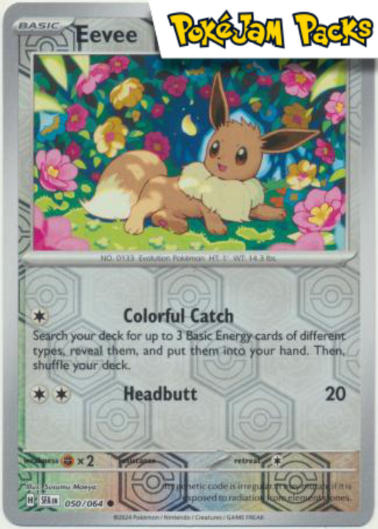 Eevee - 050/064 - Common Reverse Holo - Shrouded Fable - Pokemon TCG
