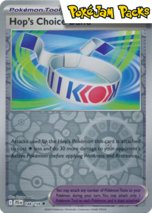 Hop's Choice Band - 148/159 - Uncommon Reverse Holo - Journey Together - Pokemon TCG