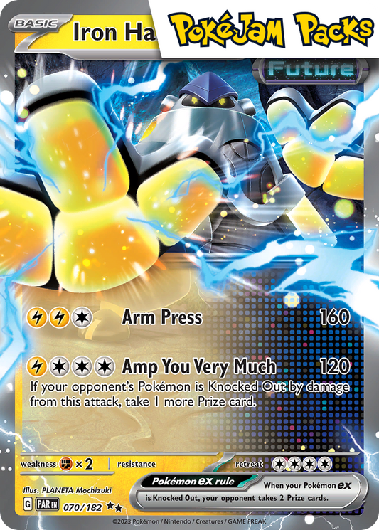 Iron Hands ex - 070/182 - Ultra Rare - Paradox Rift - Pokemon TCG