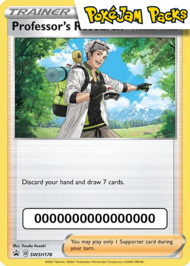 Professor's Research - SWSH178 - Pokemon GO Promo - Sword & Shield Promos - Pokemon TCG