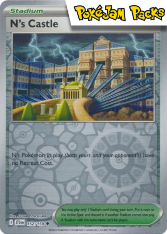 N's Castle - 152/159 - Uncommon Reverse Holo - Journey Together - Pokemon TCG