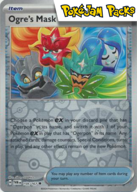 Ogre's Mask - 159/167 - Uncommon Reverse Holo - Twilight Masquerade - Pokemon TCG