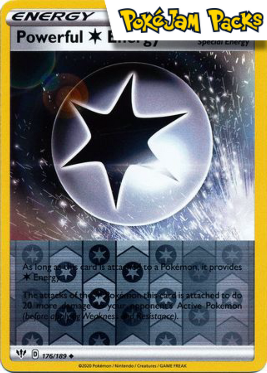 Powerful C Energy - 176/189 - Uncommon Reverse Holo - Darkness Ablaze - Pokemon TCG