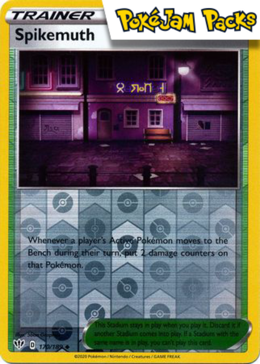 Spikemuth - 170/189 - Uncommon Reverse Holo - Darkness Ablaze - Pokemon TCG