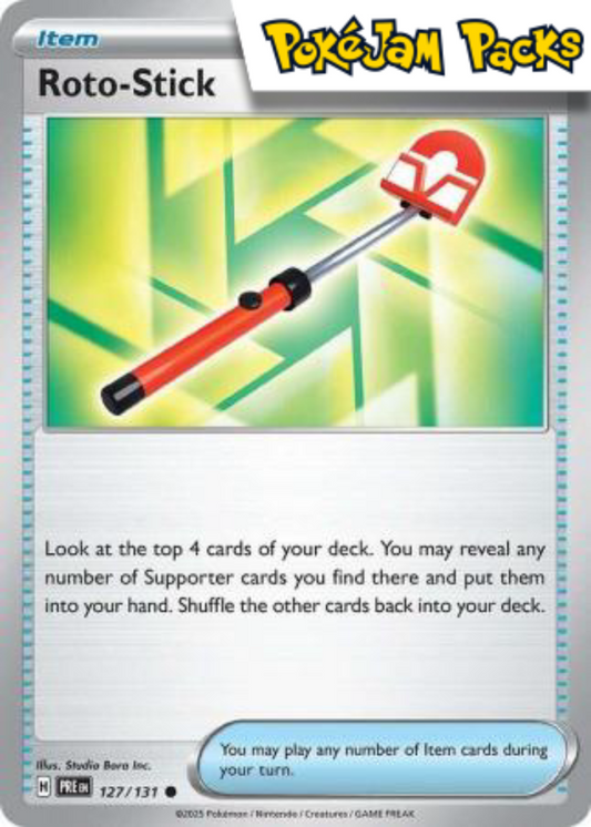 Roto - Stick - 127/131 - Common - Prismatic Evolutions - Pokemon TCG