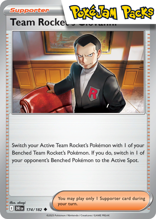 Team Rocket's Giovanni - 174/182 - Uncommon - Destined Rivals - Pokemon TCG