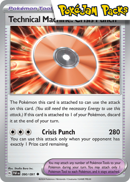 Technical Machine: Crisis Punch - 090/091 - Uncommon - Paldean Fates - Pokemon TCG