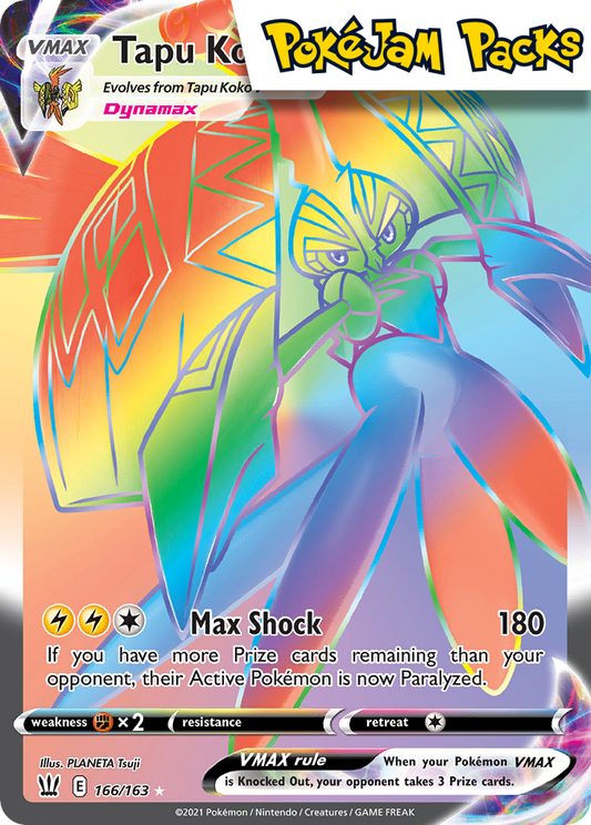 Tapu Koko VMAX - 166/163 - Hyper Rare - Battle Styles - Pokemon TCG
