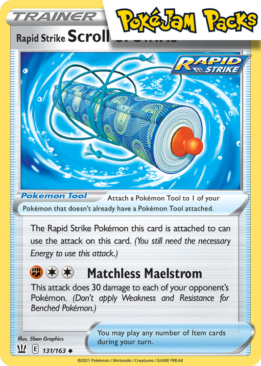 Rapid Strike Scroll of Swirls - 131/163 - Uncommon - Battle Styles - Pokemon TCG