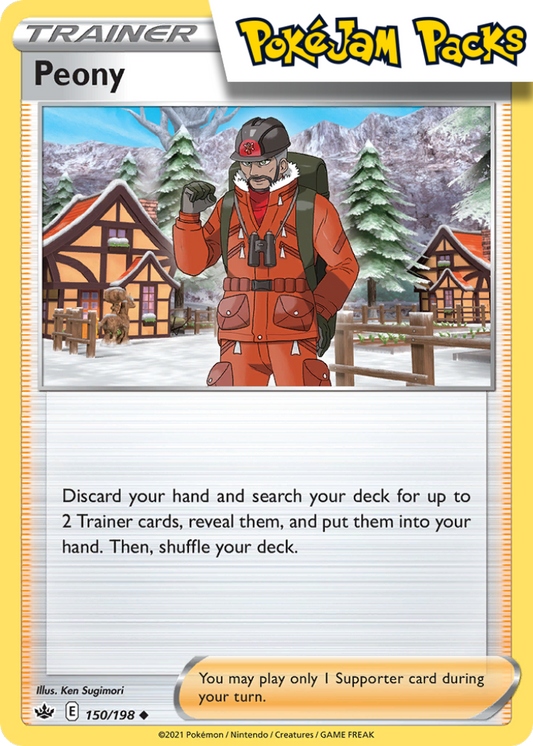 Peony - 150/198 - Uncommon - Chilling Reign - Pokemon TCG