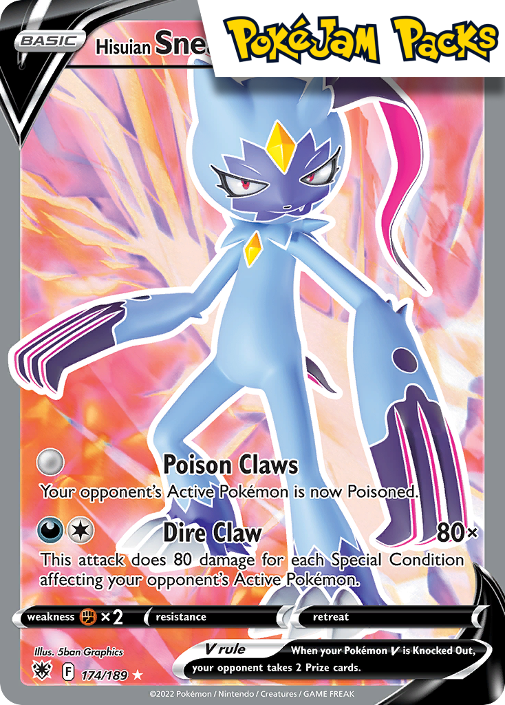 Hisuian Sneasler V - 174/189 - Full Art Ultra Rare - Astral Radiance - Pokemon TCG