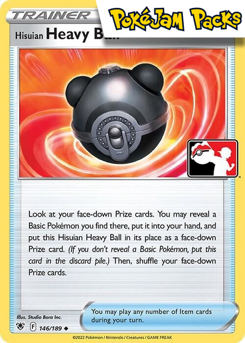 Hisuian Heavy Ball (Prize Pack Series) - 146/189 - Holo Uncommon - Astral Radiance - Pokemon TCG