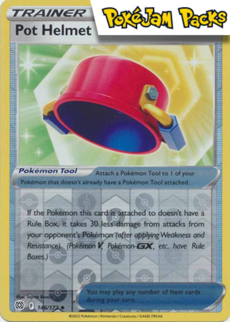 Pot Helmet - 146/172 - Uncommon Reverse Holo - Brilliant Stars - Pokemon TCG