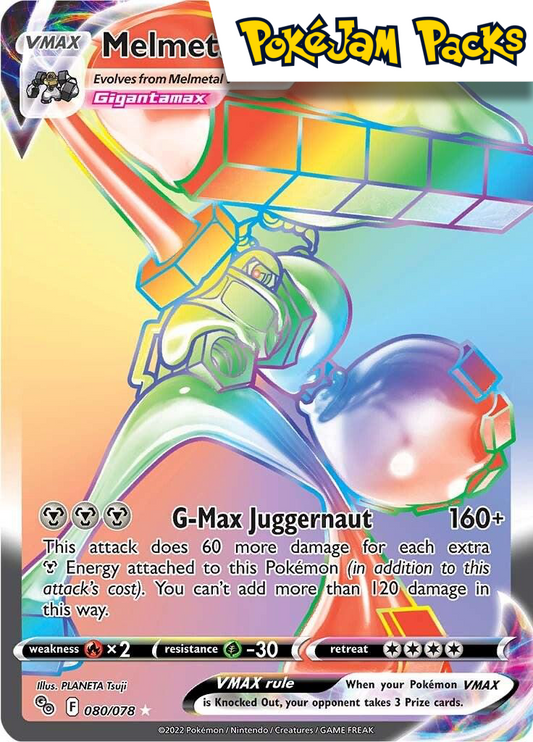 Melmetal VMAX - 080/078 - Hyper Rare - Go - Pokemon TCG