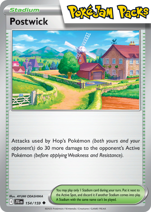 Postwick - 154/159 - Uncommon - Journey Together - Pokemon TCG