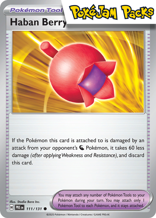 Haban Berry - 111/131 - Common - Prismatic Evolutions - Pokemon TCG