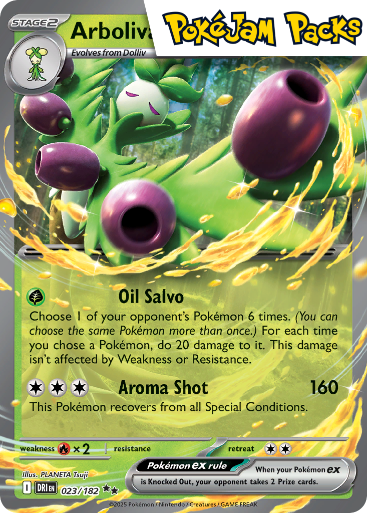 Arboliva ex - 023/182 - Ultra Rare - Destined Rivals - Pokemon TCG