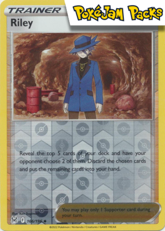 Riley - 166/196 - Uncommon Reverse Holo - Lost Origin - Pokemon TCG