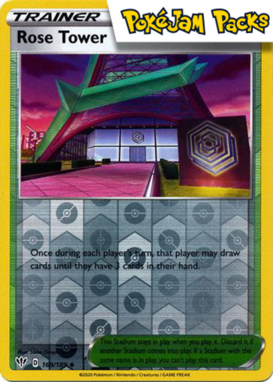 Rose Tower - 169/189 - Uncommon Reverse Holo - Darkness Ablaze - Pokemon TCG