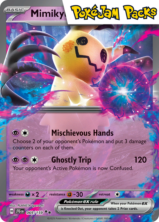 Mimikyu ex - 069/159 - Ultra Rare - Journey Together - Pokemon TCG