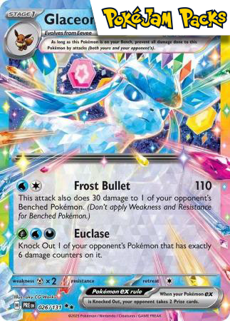 Glaceon ex - 026/131 - Ultra Rare - Prismatic Evolutions - Pokemon TCG