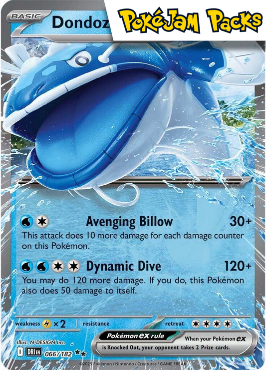Dondozo ex - 066/182 - Ultra Rare - Destined Rivals - Pokemon TCG