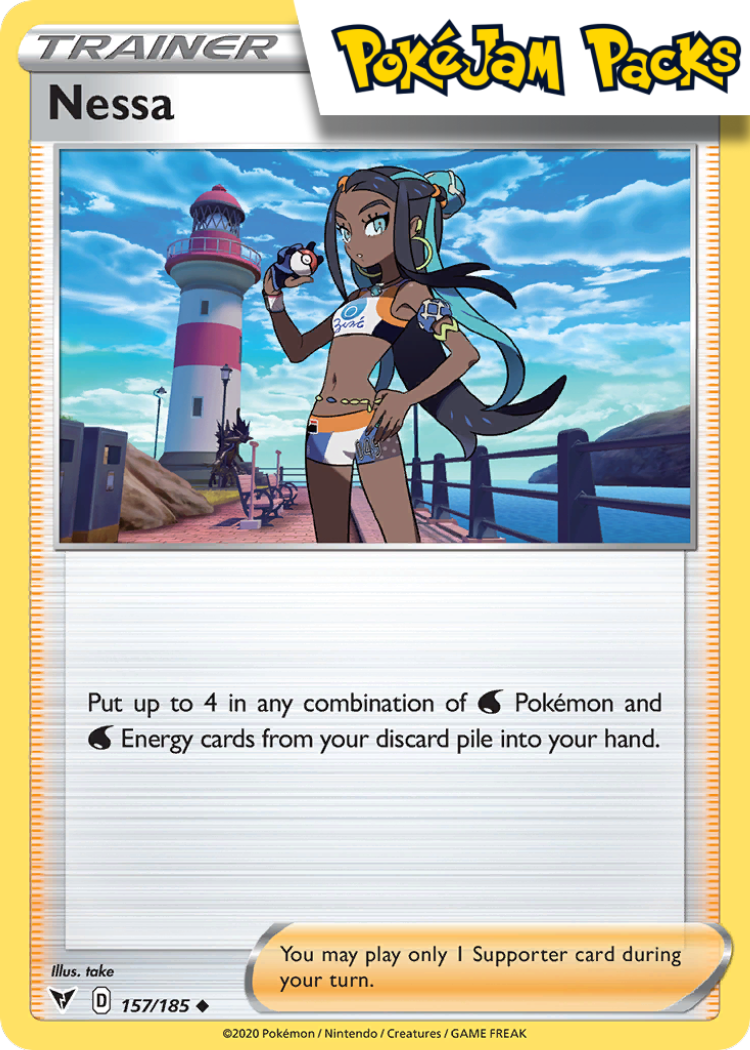 Nessa - 157/185 - Uncommon - Vivid Voltage - Pokemon TCG