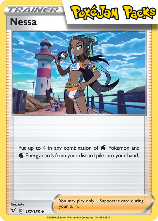 Nessa - 157/185 - Uncommon - Vivid Voltage - Pokemon TCG