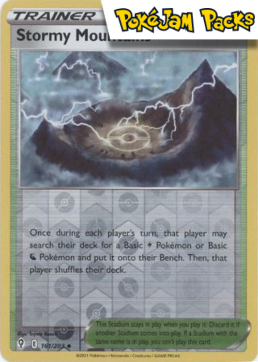 Stormy Mountains - 161/203 - Uncommon Reverse Holo - Evolving Skies - Pokemon TCG